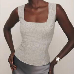 Reformation Gabby Top Natural - Size 4